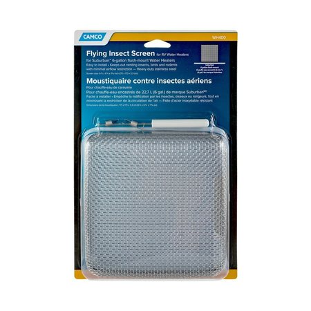 Camco FLYING INSECT SCREEN-WH400, SUB 6 GAL FLUSHMOUNT, BLISTER 42151